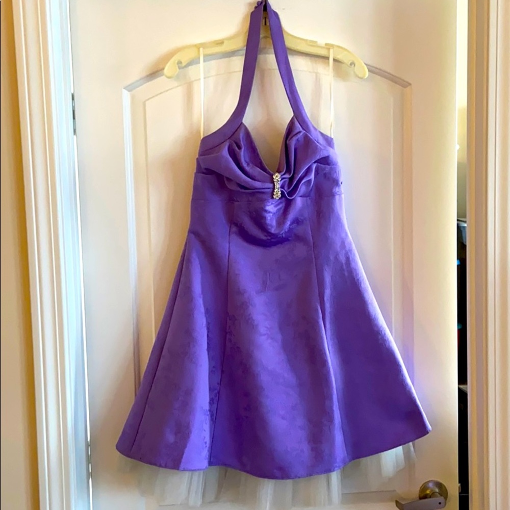 Purple Halter Dress